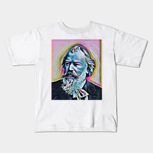 Johannes Brahms Portrait | Johannes Brahms Artwork 8 Kids T-Shirt